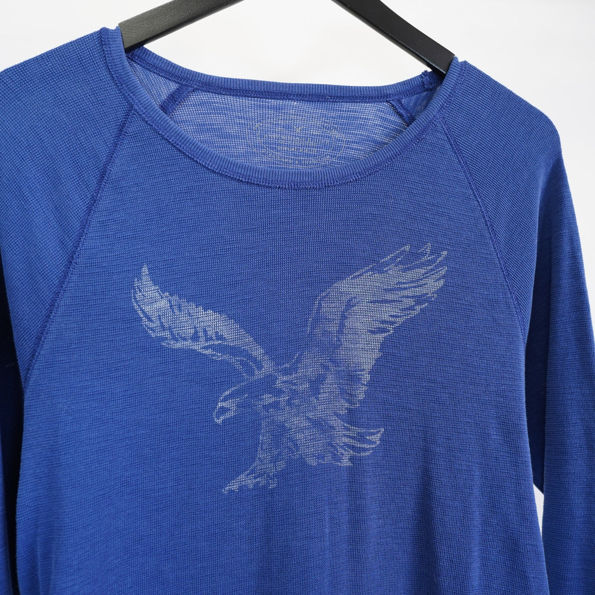 (M) Vintage American Eagle Y2K Athletic Fit Longsleeve T-Shirt Men's M Blue 2000s