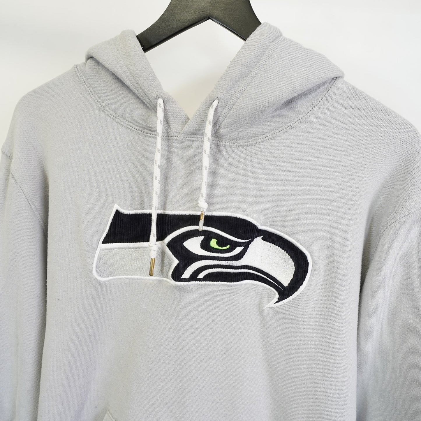 (M) Seattle Seahawks Embroidered New Era NFL Hoodie Men's M Gray