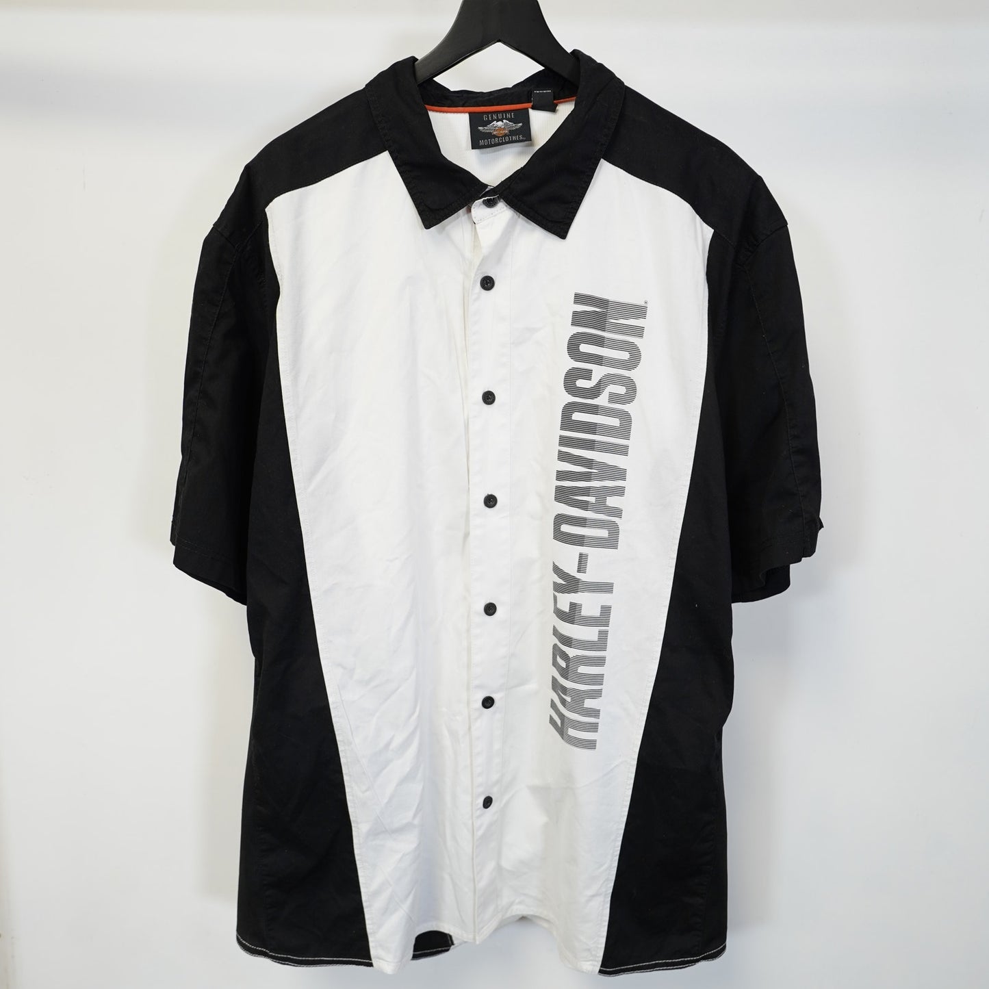 (3XL) Harley-Davidson Performance Mesh Biker Button-Up Men's 3XL Motorcycle White