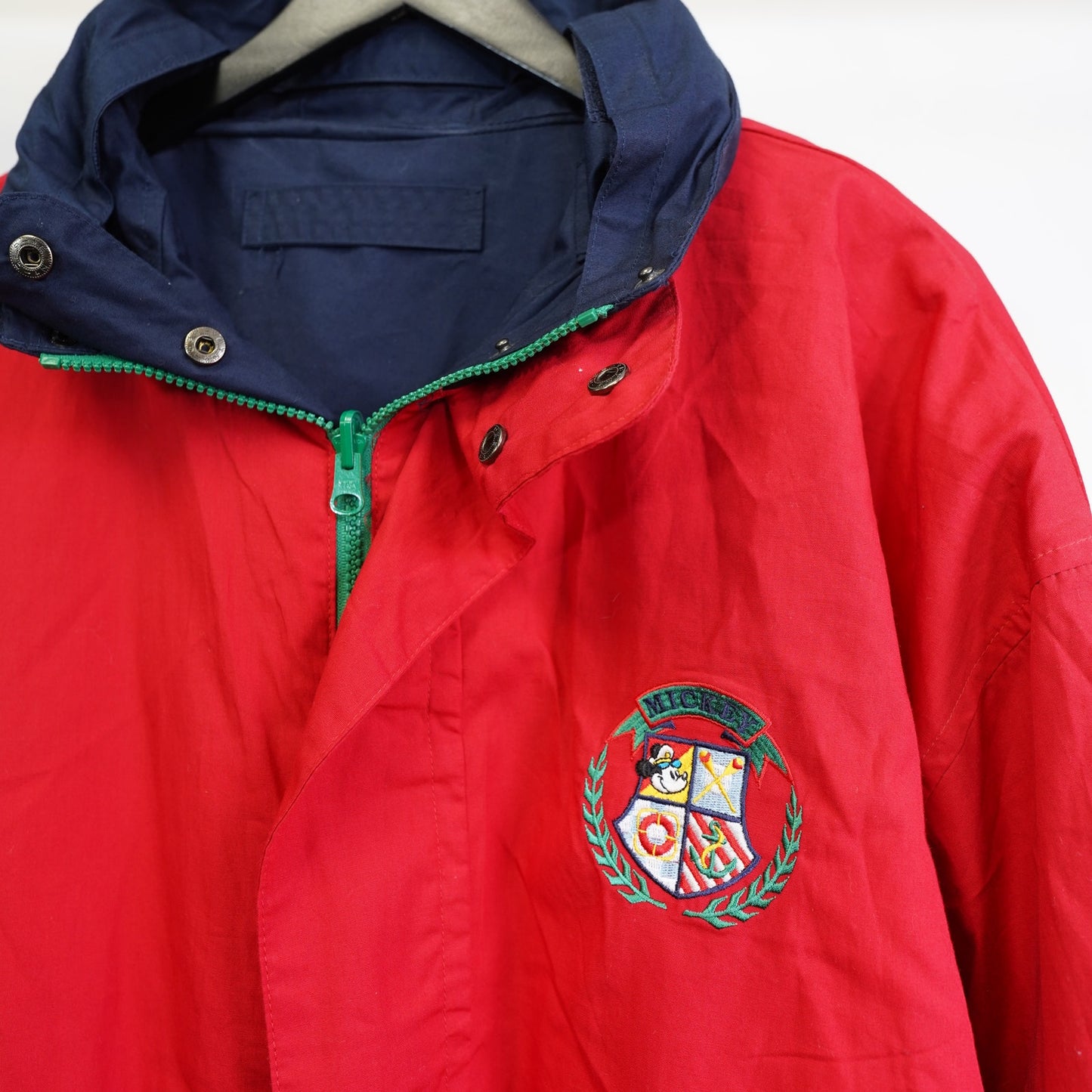 (L) Vintage Mickey Mouse 90s Reversible Colorblock Windbreaker Men's L Disney 90s