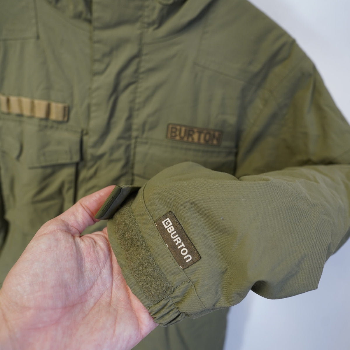 (Kids M) Burton Kids Ski Snowboarding Puffer Jacket Boys Youth M Olive Green Gorpcore