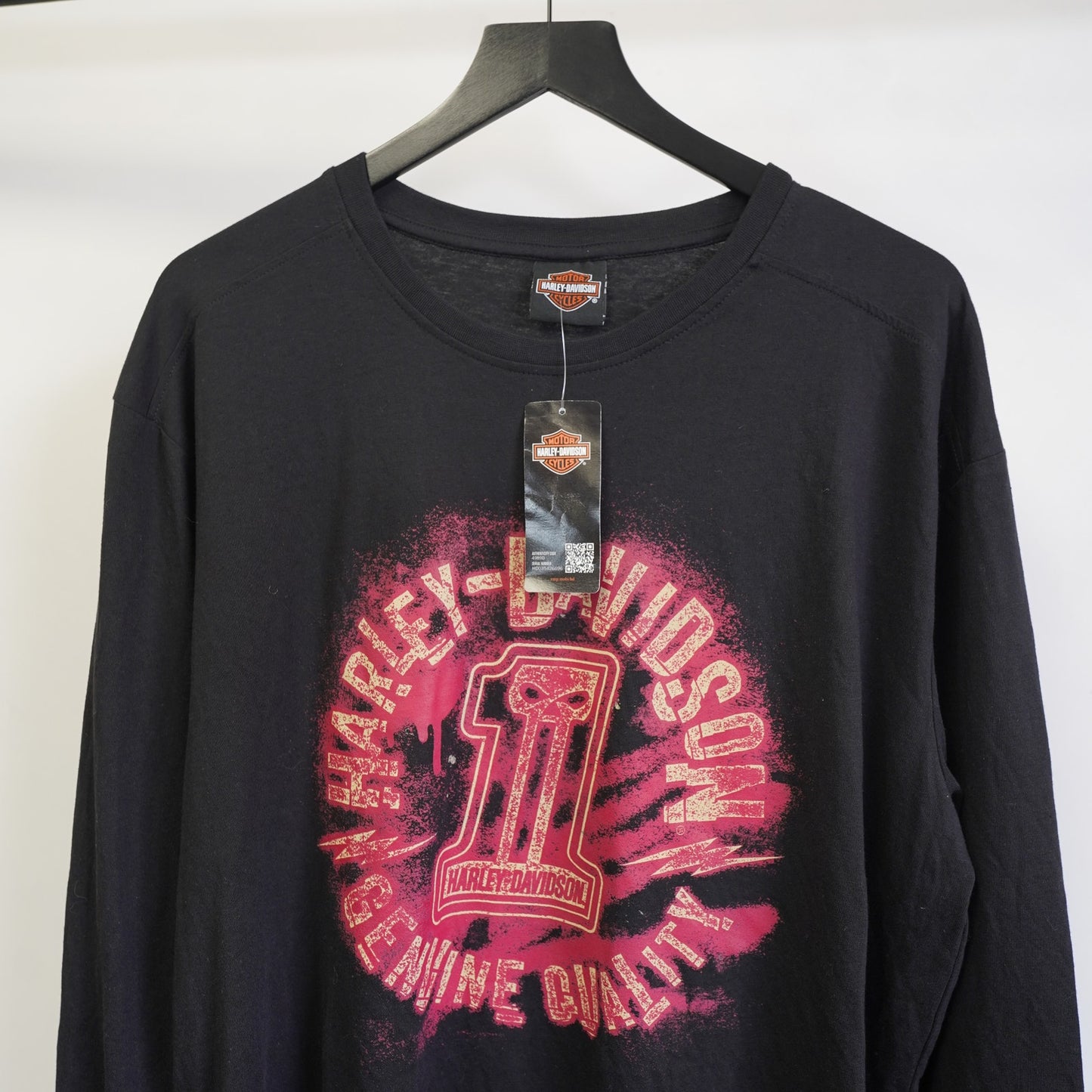(XL) Vintage Harley Davidson Motorcycle Eagle Biker Longsleeve T-Shirt Men's XL New