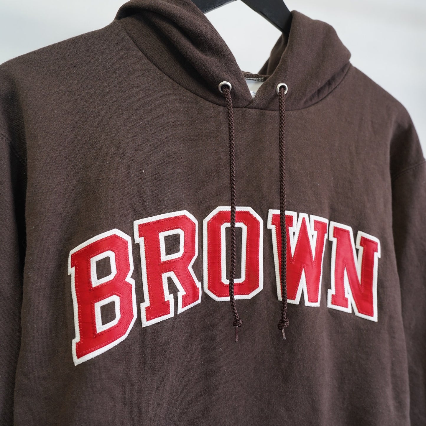 (M) Vintage Brown University Bears Embroidered Champion Hoodie Men's M Brown Red