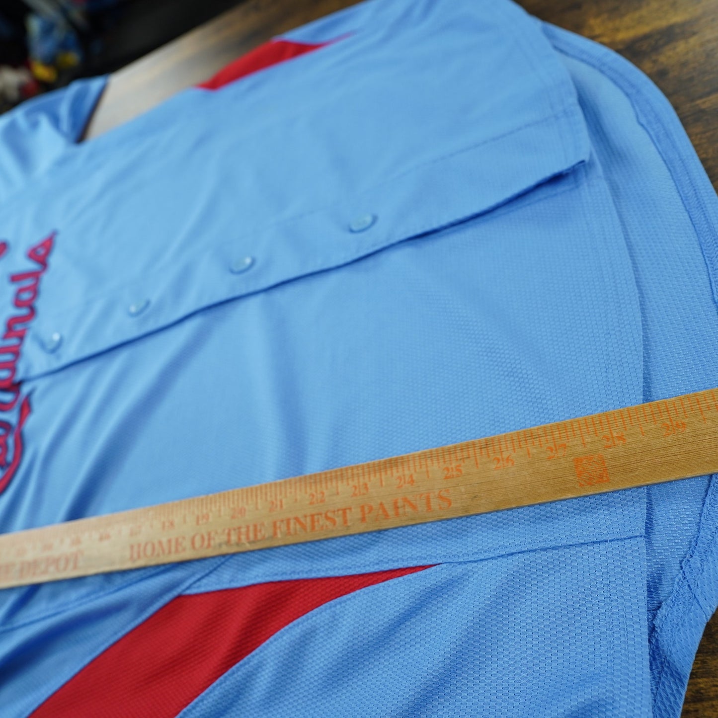 (M) St. Louis Cardinals Majestic Stitched Cooperstown Baseball Jersey Men's M Blue