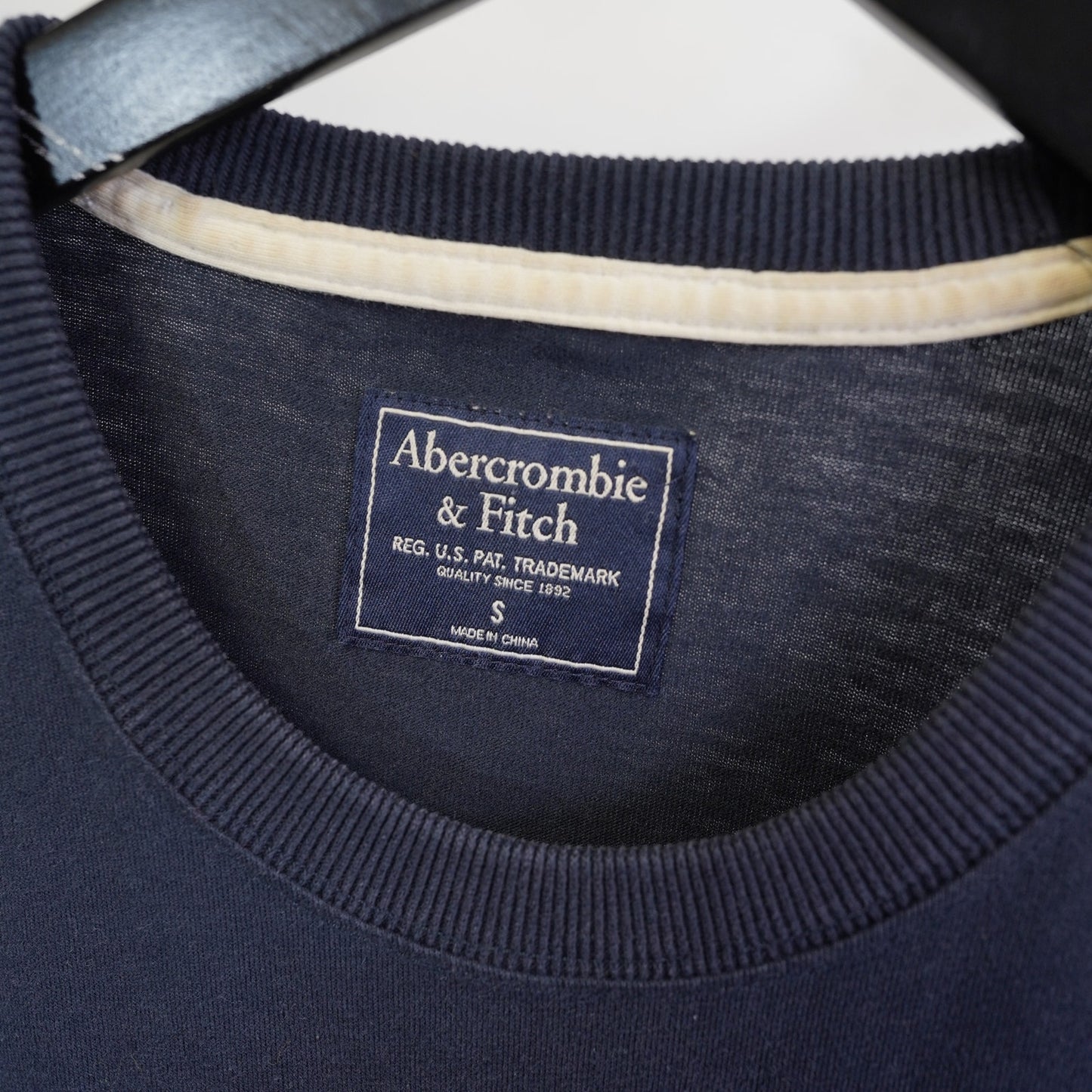 (S) Vintage Abercrombie & Fitch Y2K Muscle Longsleeve T-Shirt Mens S Sewn Blue 2000s