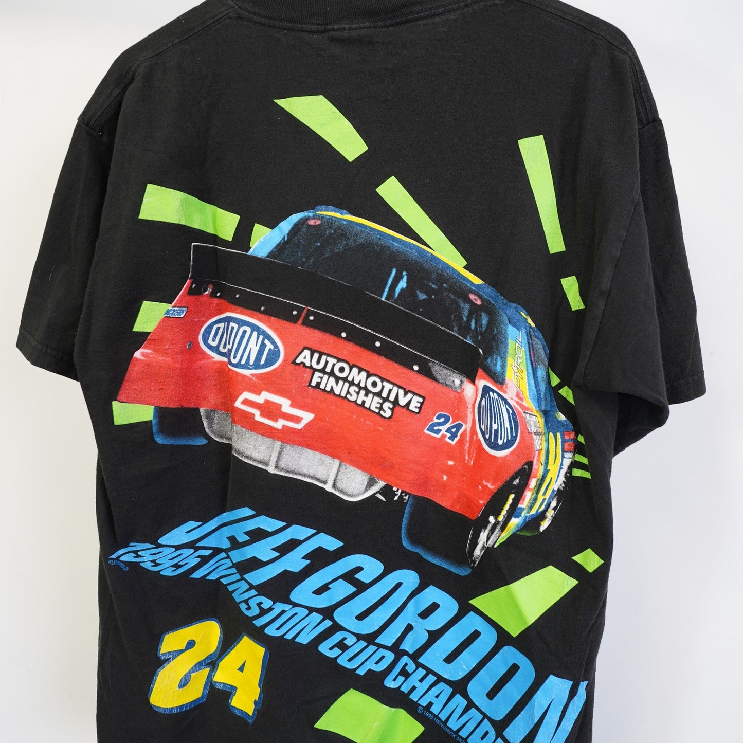 (L) Vintage Jeff Gordon 1995 Winston Cup Champ Nutmeg Nascar T-Shirt Men's L AOP