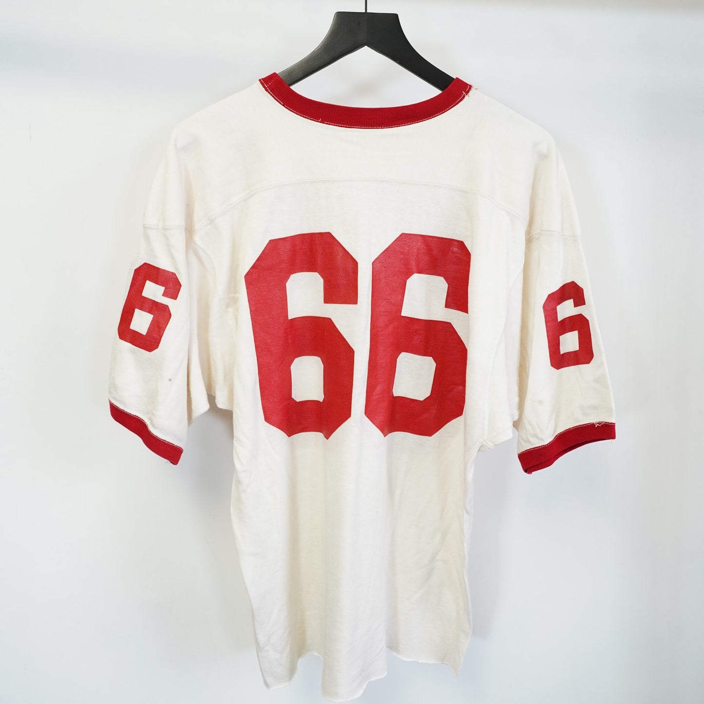 (M) True Vintage 70s Boston University Football Jersey Men's M White Red College