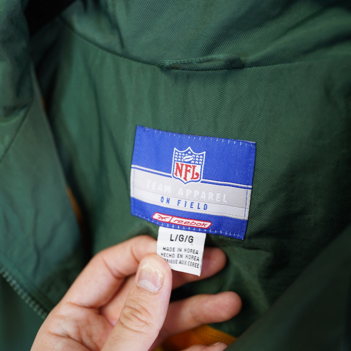 Vintage (L) Green Bay Packers Reebok Stitched Windbreaker Men's L Y2K Retro 2000s