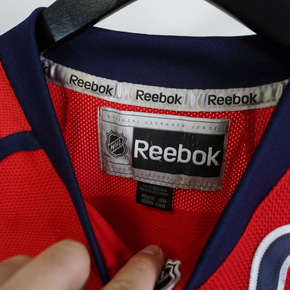 (Boys M) Reebok Washington Capitals Alex Ovechkin's Hockey Jersey Boys S/M Youth Red Sewn