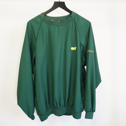 (M) Vintage The Masters Green Golf Pullover Windbreaker Men's M Slazenger 90s