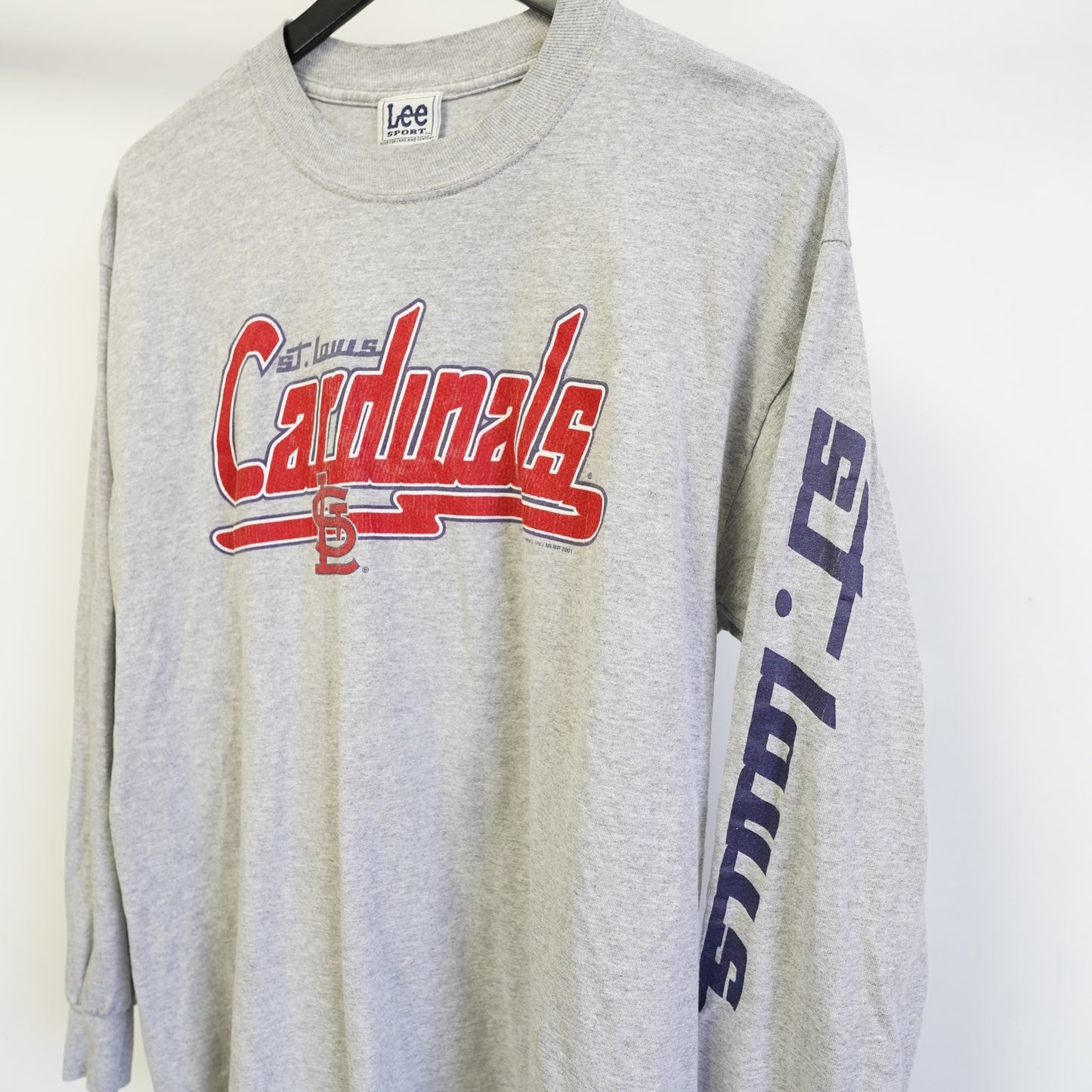 (L) Vintage St. Louis Cardinals Y2K Longsleeve T-Shirt Men's L Gray 2000s Retro 90s