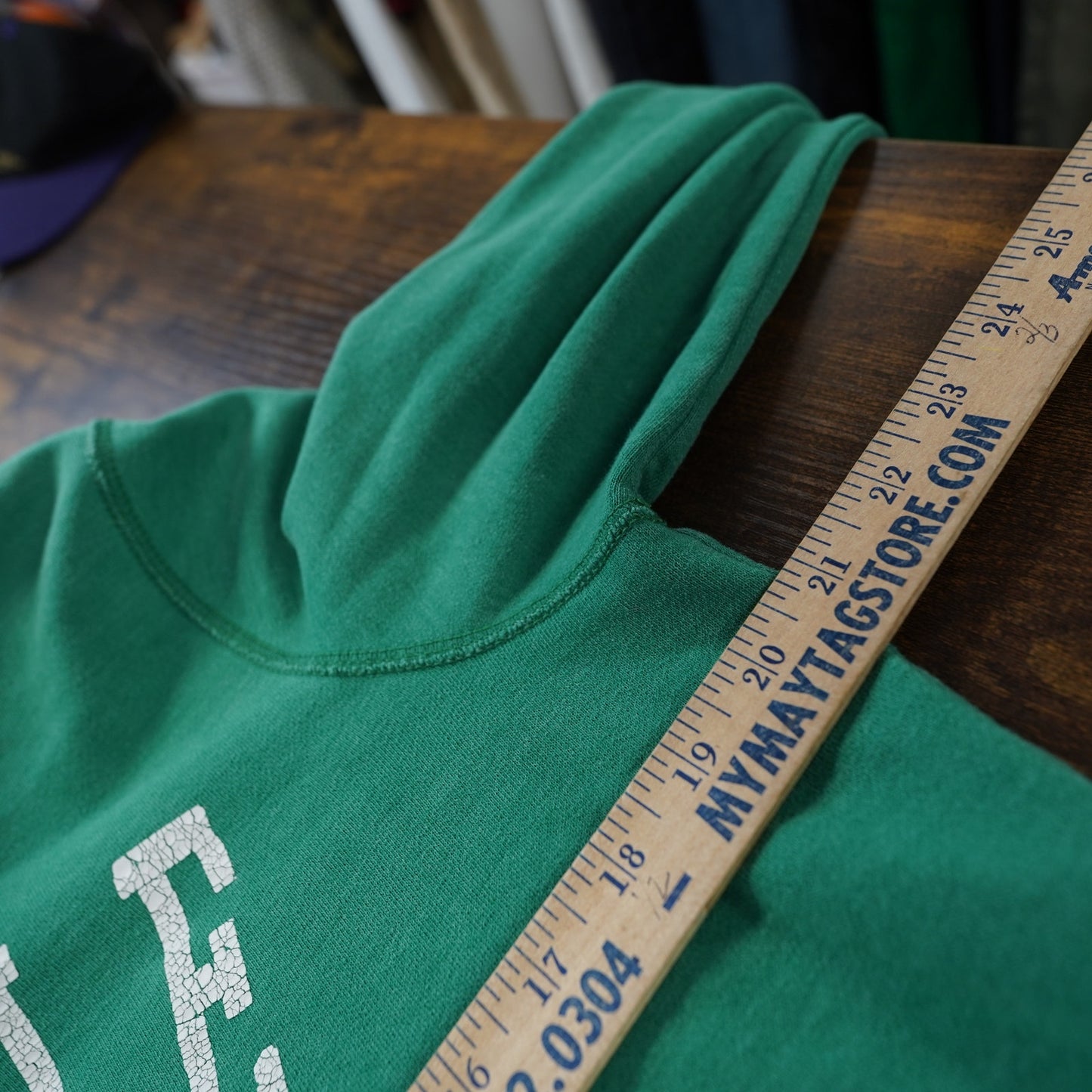 (L) American Eagle Y2K Retro Hoodie Men's L Green 2000s Mallcore Preppy