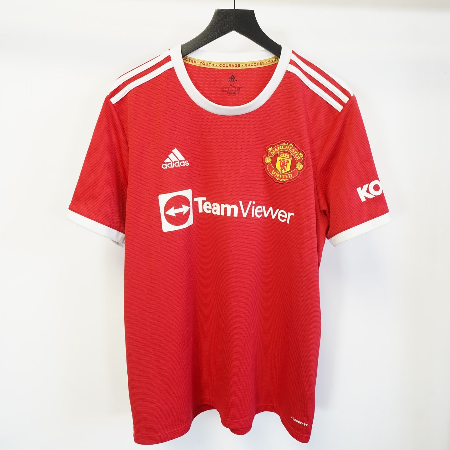 (XL) Adidas Manchester United Jadeo Sancho Soccer Jersey Men's XL Red White Futbol