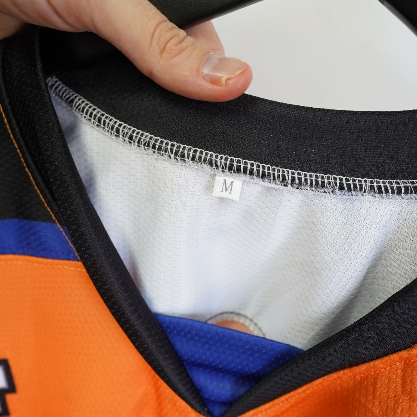 (M) Vintage Minnesota Spitfires Orange Hockey Jersey Mens M Fighter Plane Streetwear