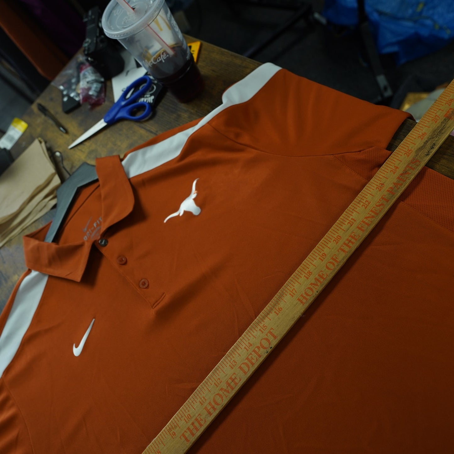 (XL) University of Texas Longhorns Nike Dri-Fit Polo Shirt Men's XL Orange Tech Golf