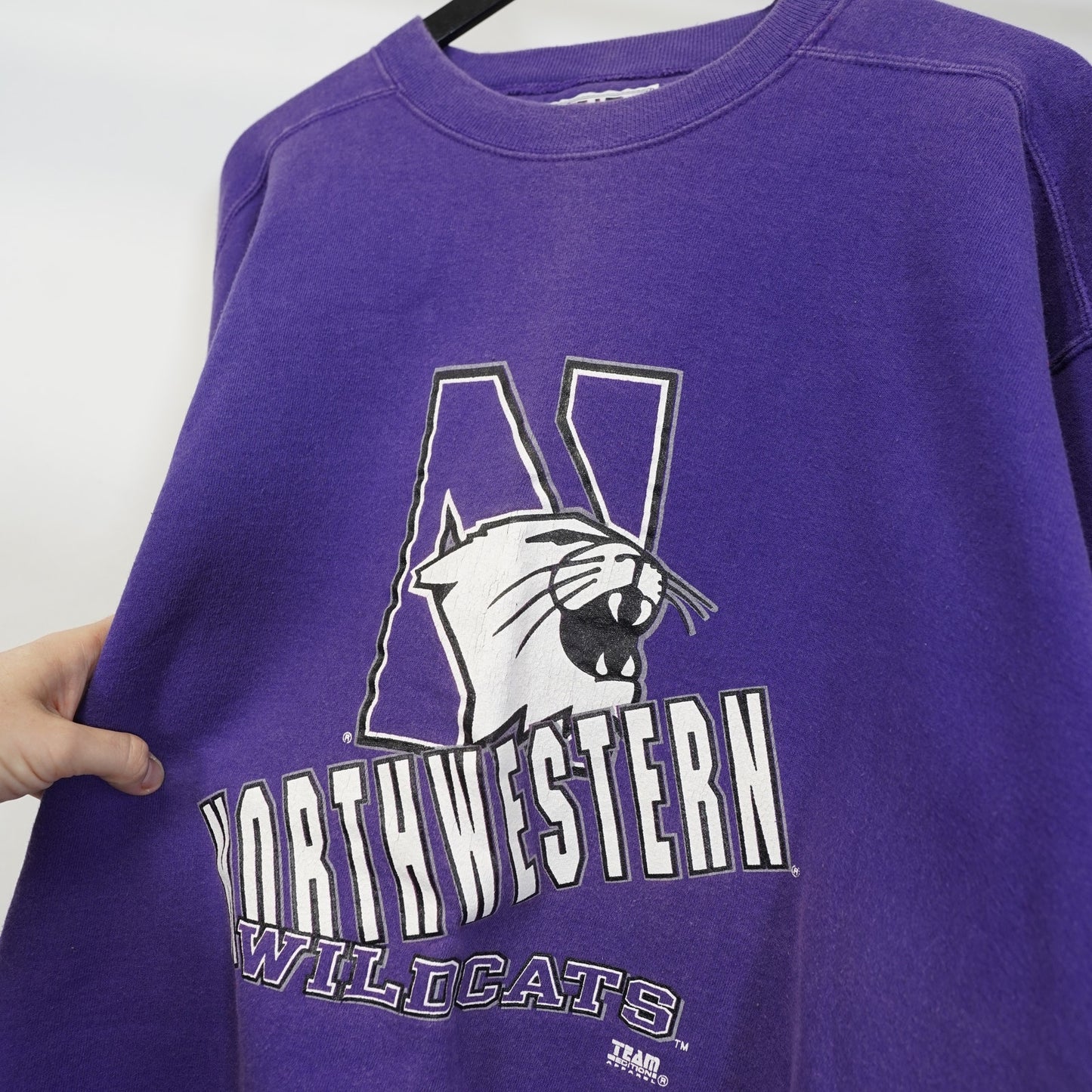 (XXL) Vintage Northwestern Wildcats Sweatshirt Men's XXL Purple Team Edition 90s