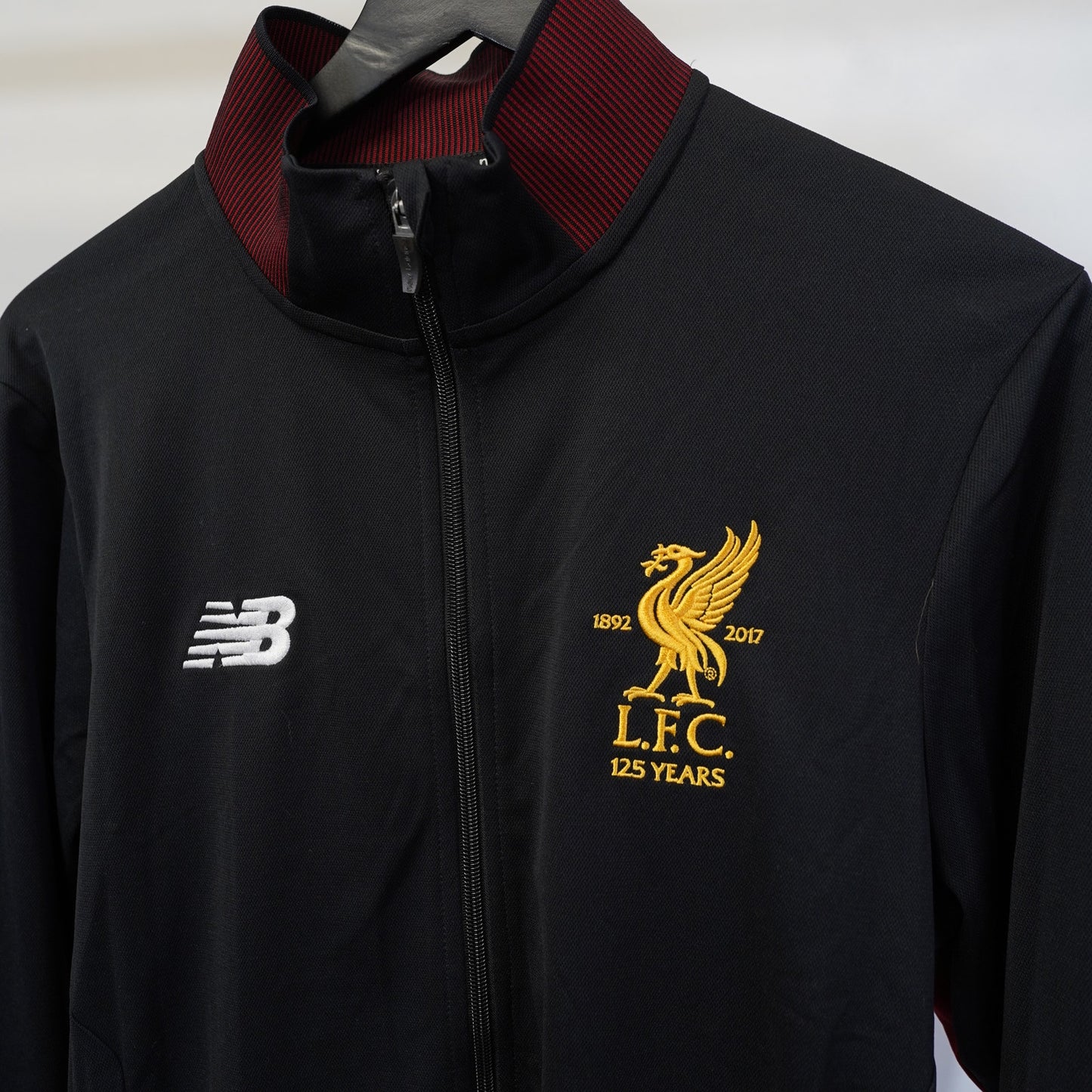 (M) New Balance Liverpool FC 2017-18 Men's M Anniversary Black Training Track Jacket