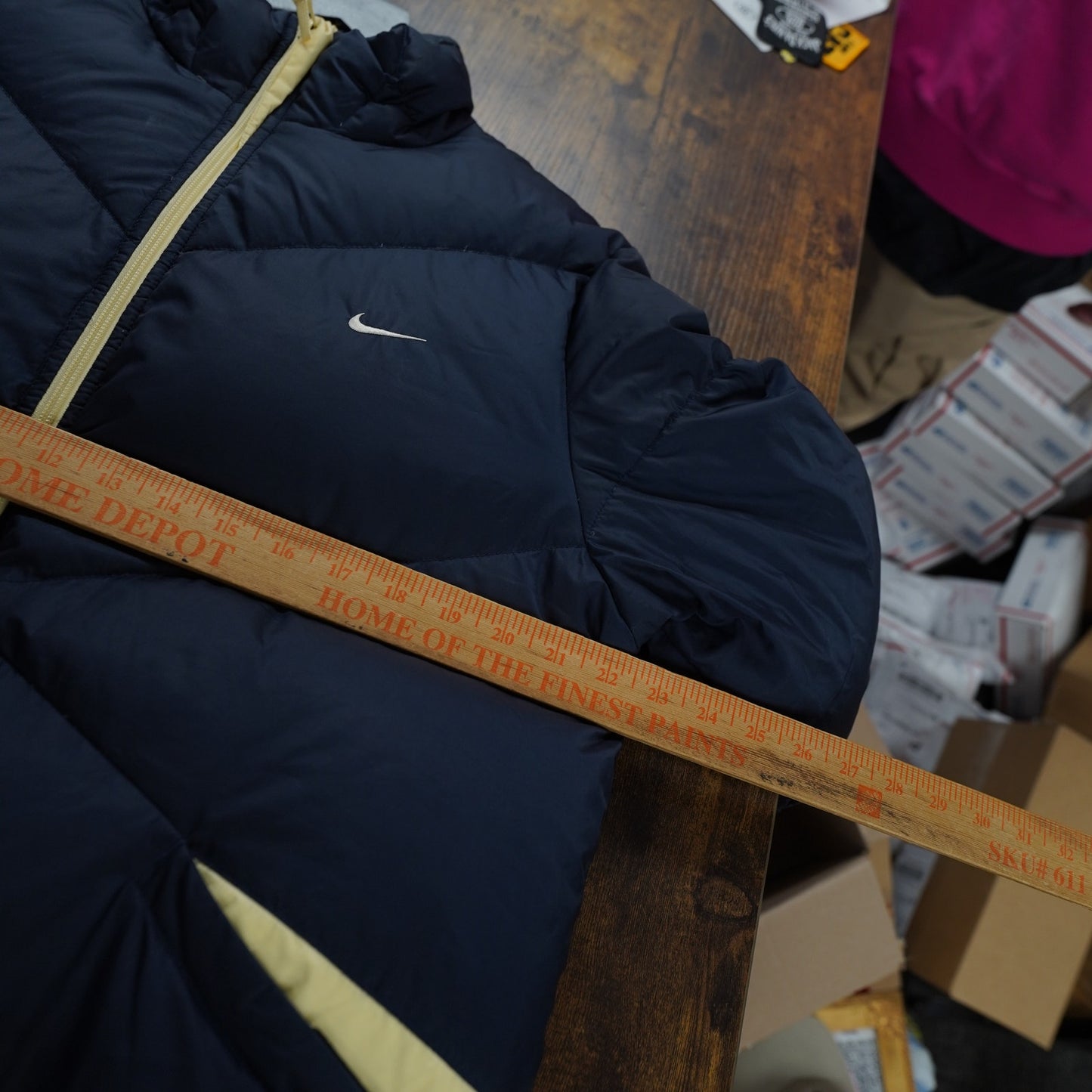 (L) Vintage Nike Tech Down Puffer Jacket Y2K Men's L 2000s Blue