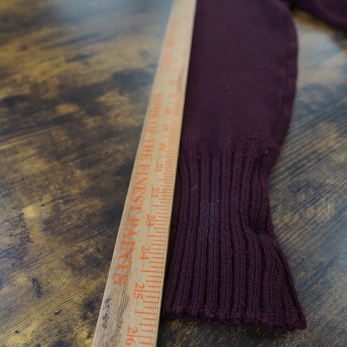 (M) True Vintage 40s-50s Letterman Wool Knit Sweater Cardigan Men's M Maroon Holmes