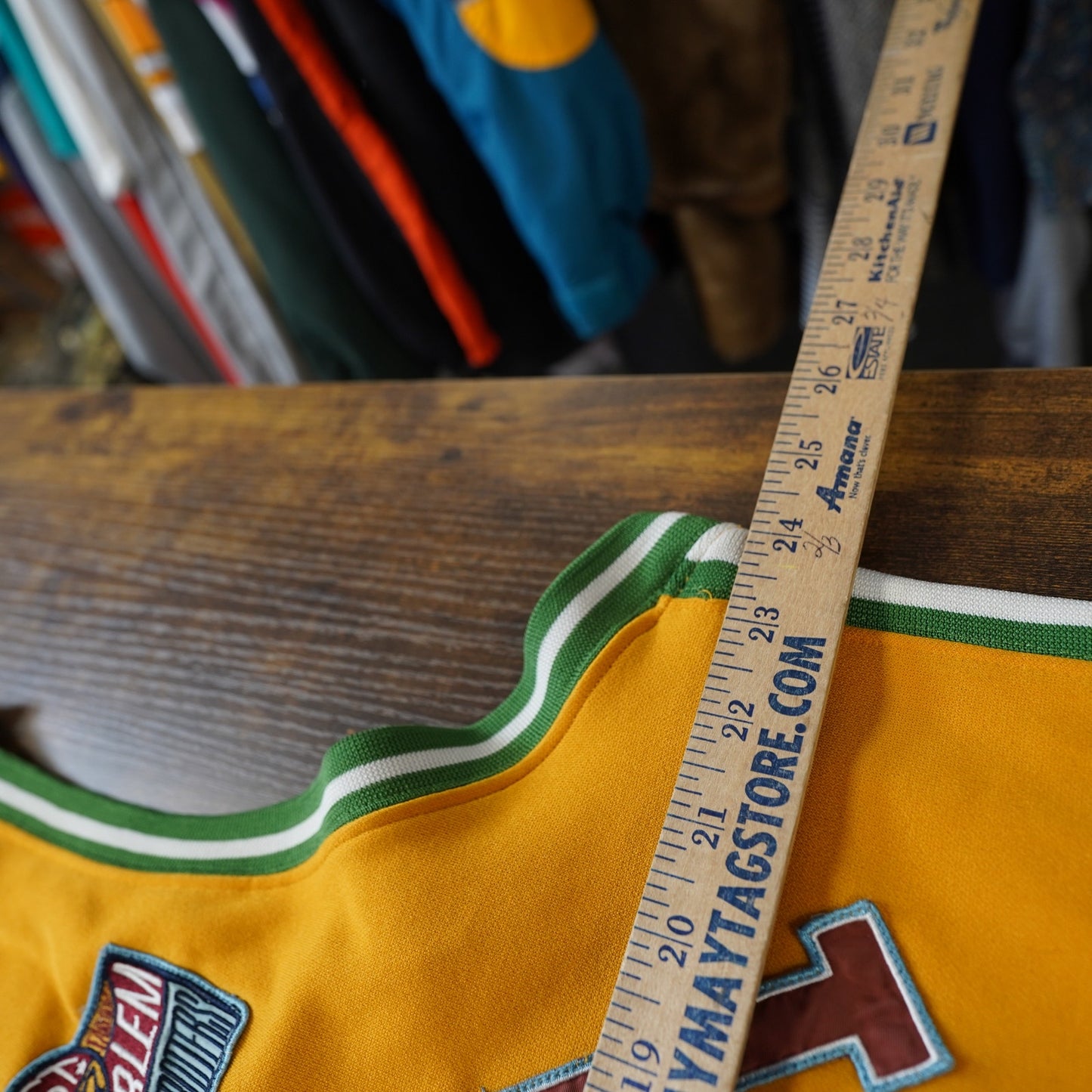 (L) Vintage Fubu Platinum Harlem Globtrotters Patch Basketball Jersey Men's L Yellow