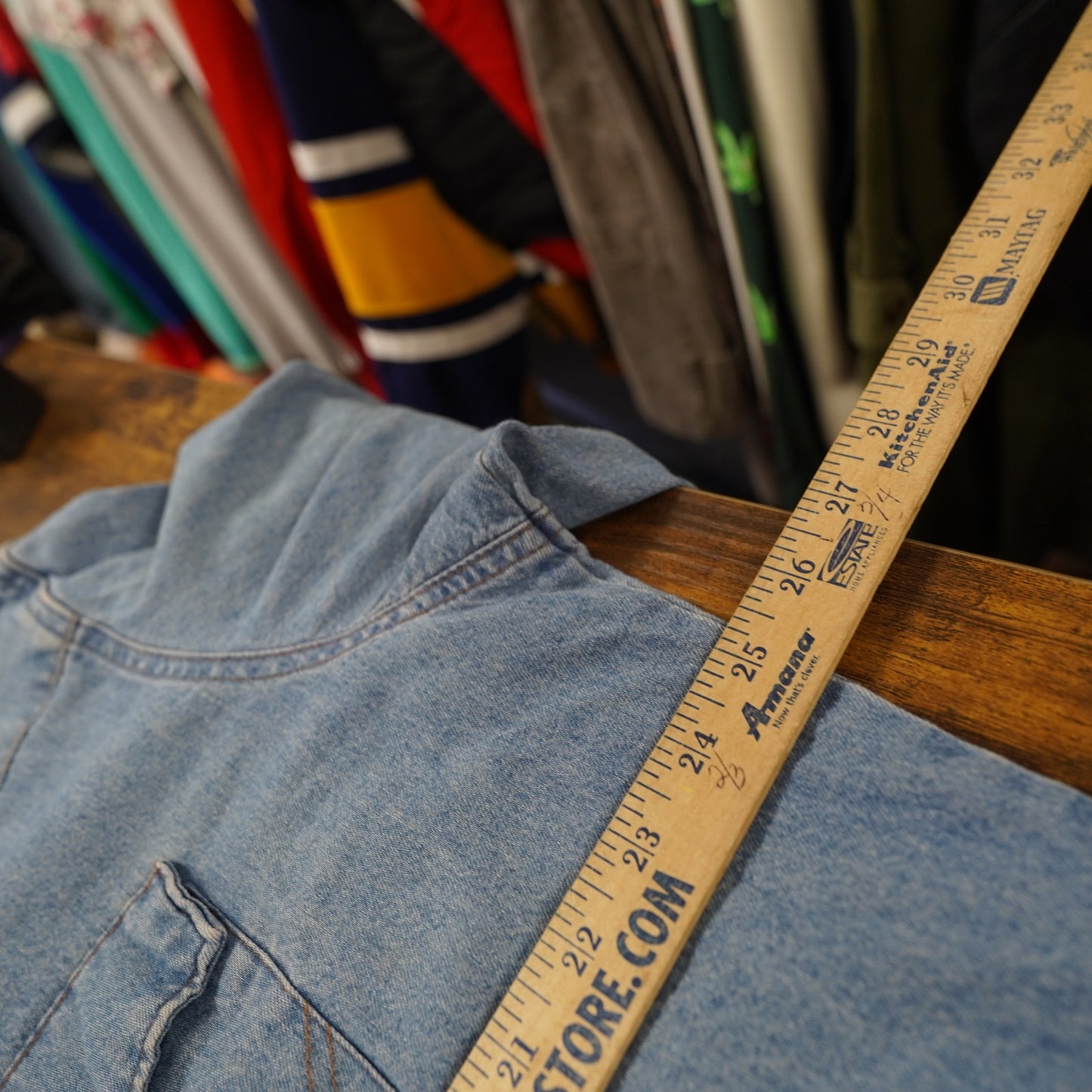 (XL) Vintage Wrangler Western Denim Pearl Snap Button Up Men's XL Blue 90s Indie