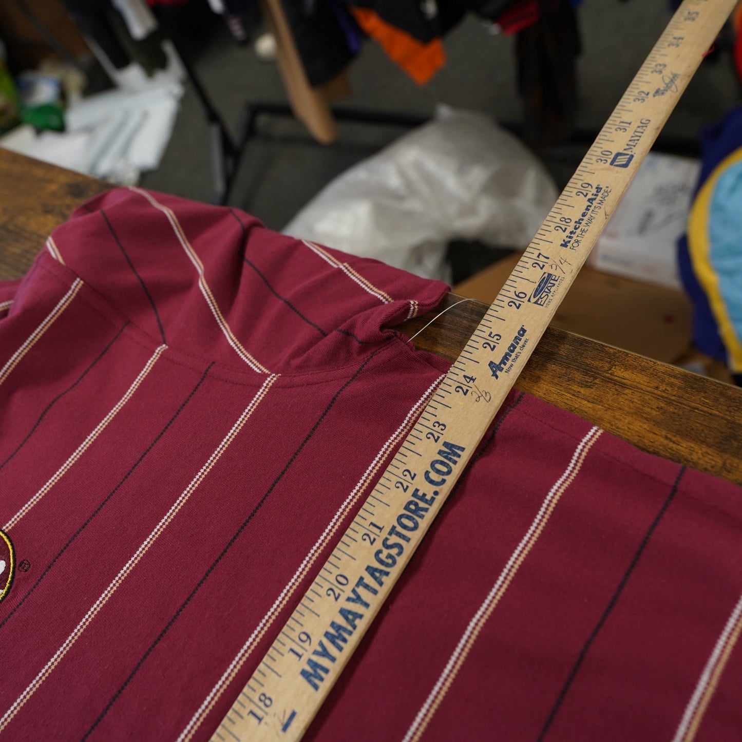 (XL) Vintage Florida State Seminoles Boca Classics Striped Polo Shirt Men's XL Red