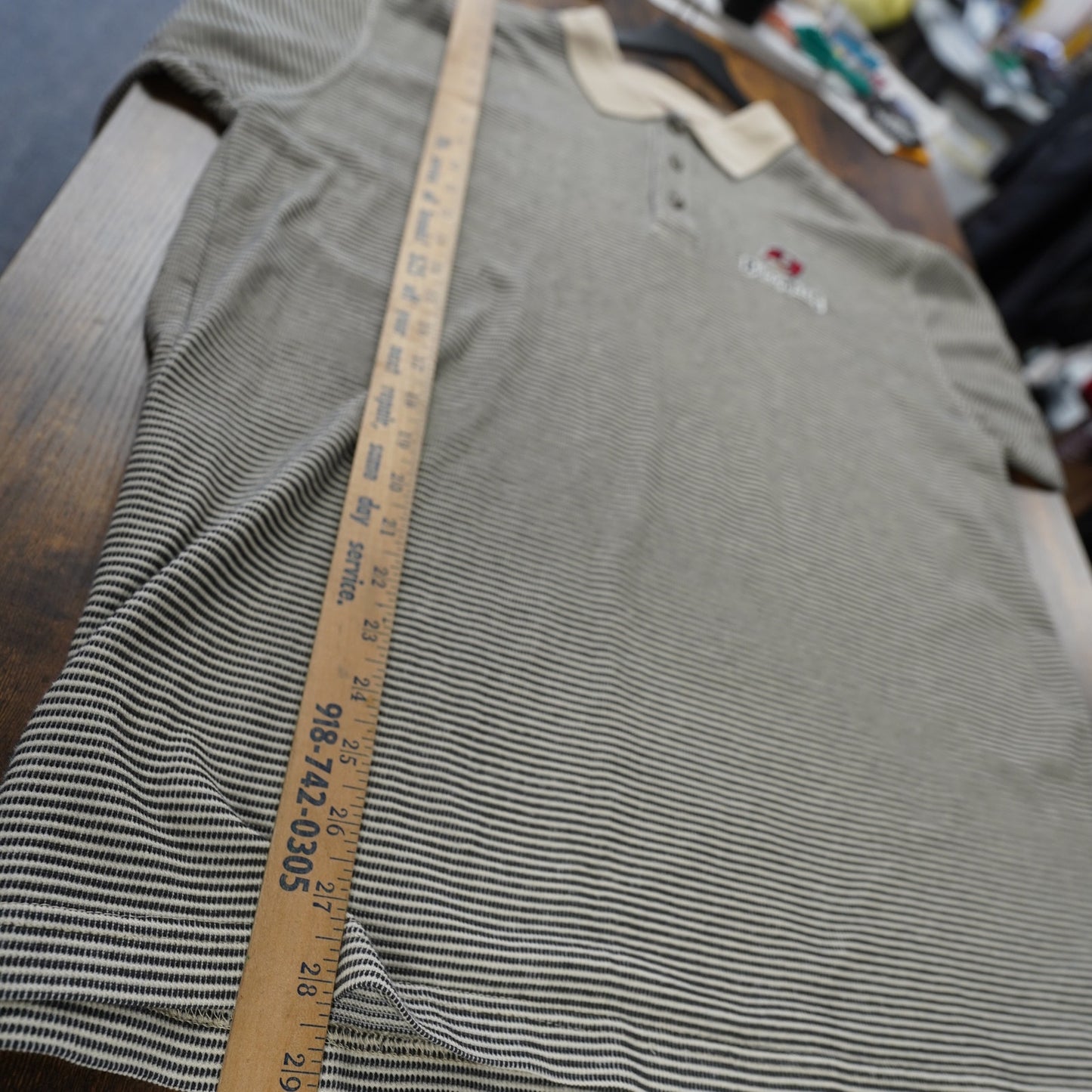 (L) Vintage 2000s Tampa Bay Buccaneers Embroidered Striped Polo Shirt Men's L Y2K