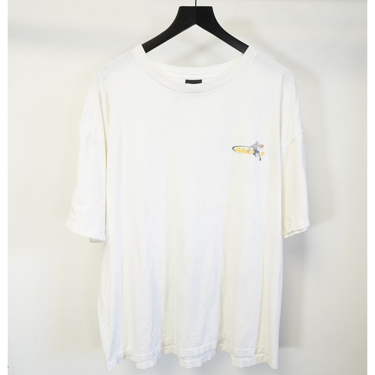 (XXL) Vintage 90s AND1 Go Home Graphic Basketball T-Shirt Men's XXL USA Made White Y2K