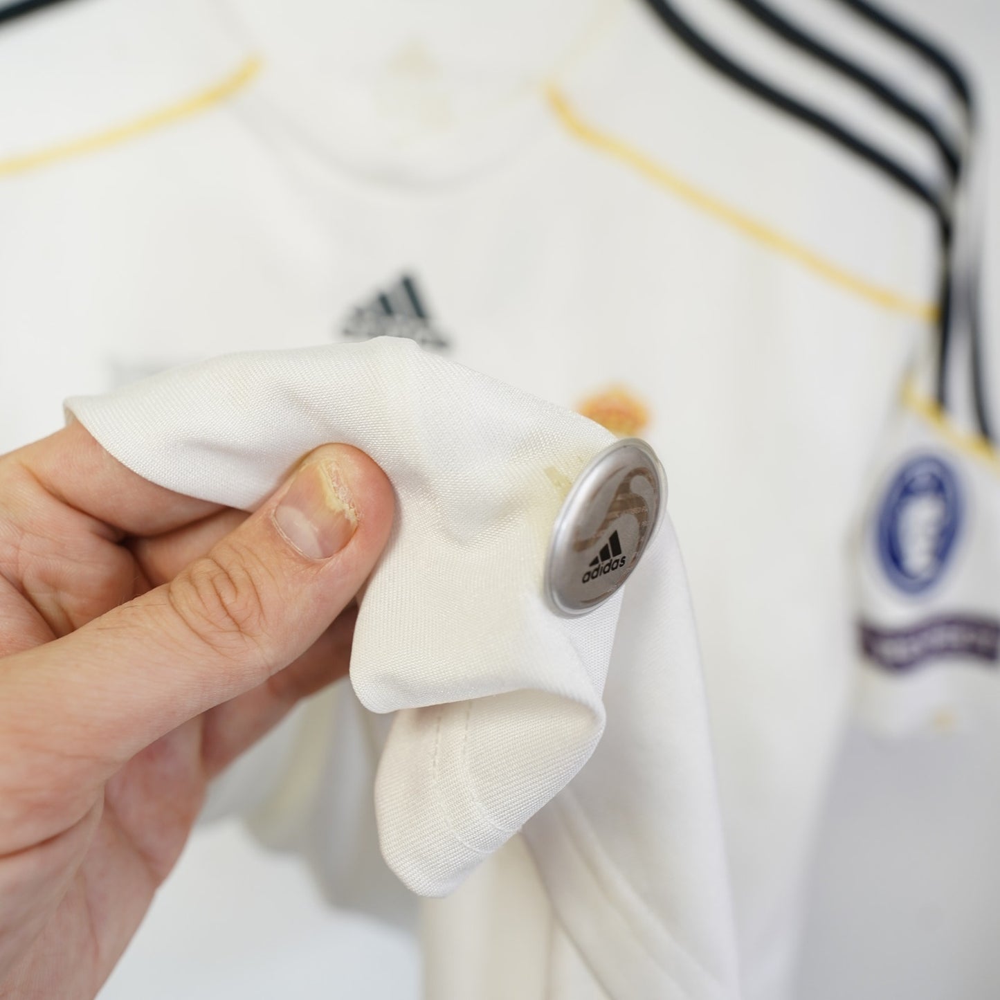 Adidas Real Madrid Kaka Home Soccer Jersey 2009-10 Men's XL White Futbol Kit