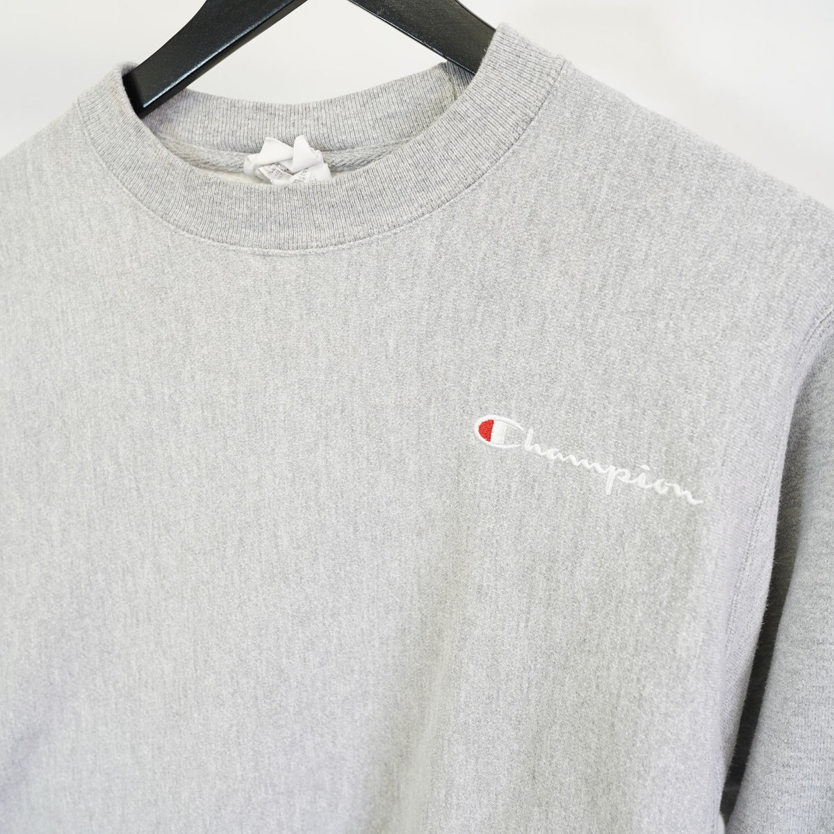 (S) Champion Reverse Weave Gray Crewneck Sweatshirt Men's S Retro Minimalist Y2K
