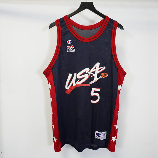 (XL) Vintage Champion Grant Hill Olympic Dream Team Basketball Jersey Men's XL Sz. 48