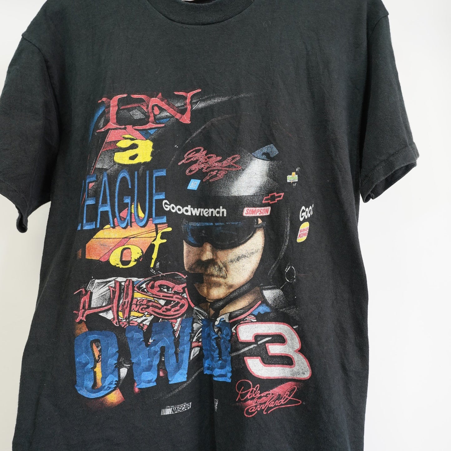 (L) Vintage Dale Earnhardt Sr. Nascar T-Shirt Men's L Competitors View Black Racing