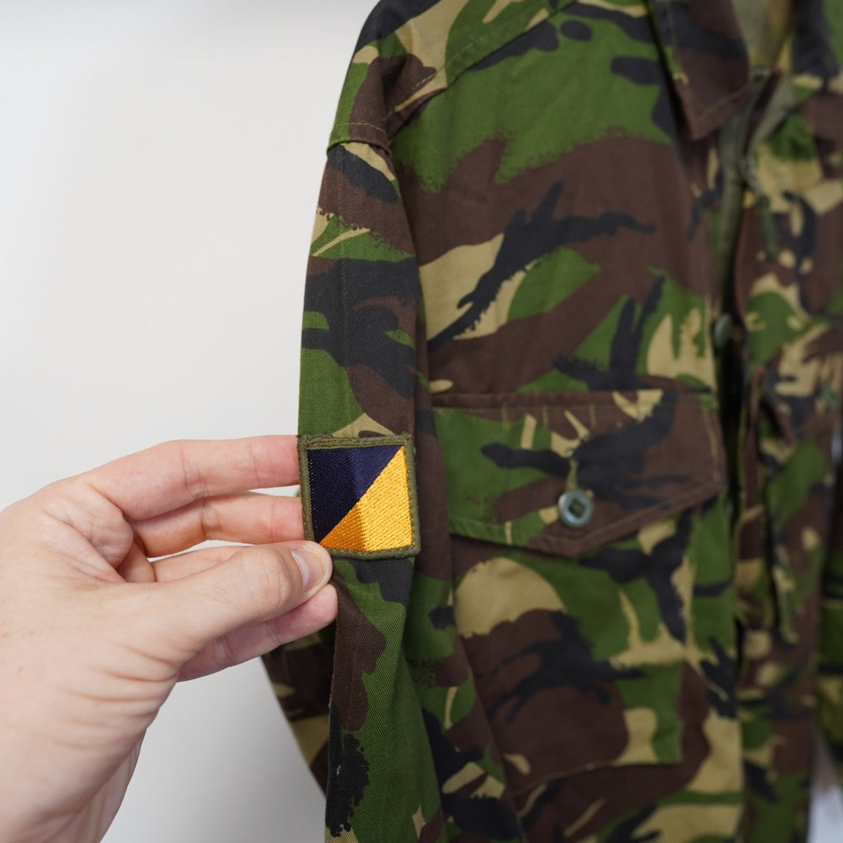 (M) Vintage British Army Soldier 95 Woodland Camo DPM Combat Shirt Jacket Men's M