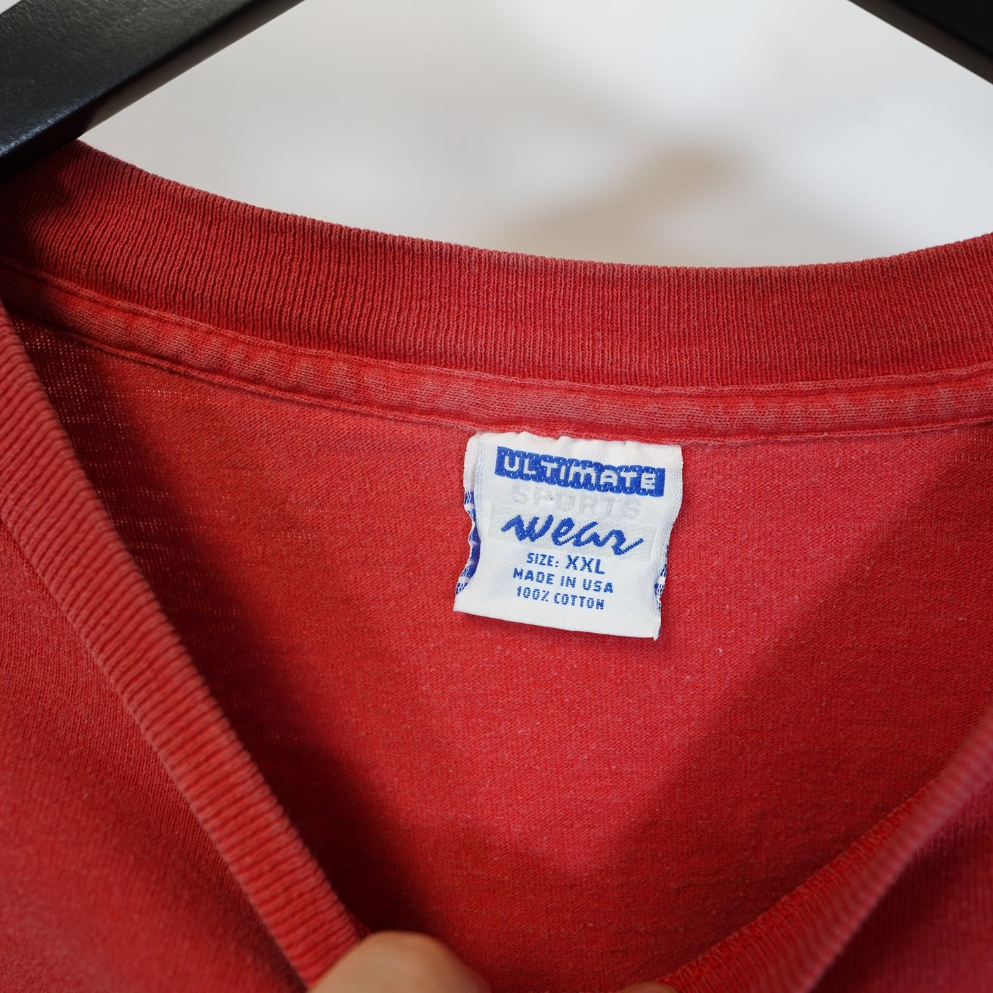 (XXL) Vintage University of Houston Cougars 90s Single Stitch T-Shirt Men's XXL Red