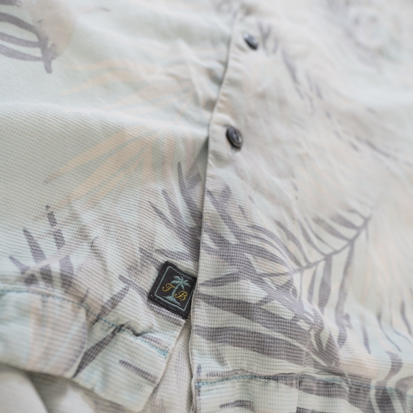 (XXL) Tommy Bahama Mens Floral 100% Silk Hawaiian Shirt Men's XXL Palm Flowers Blue