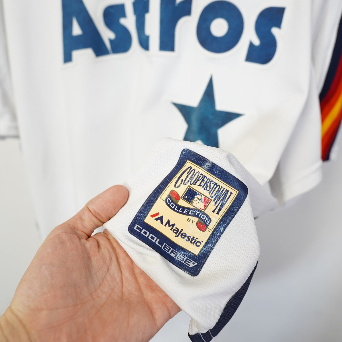 (2XL) Houston Astros Craig Biggio Sewn Majestic Baseball Jersey Men's 2XL White Retro