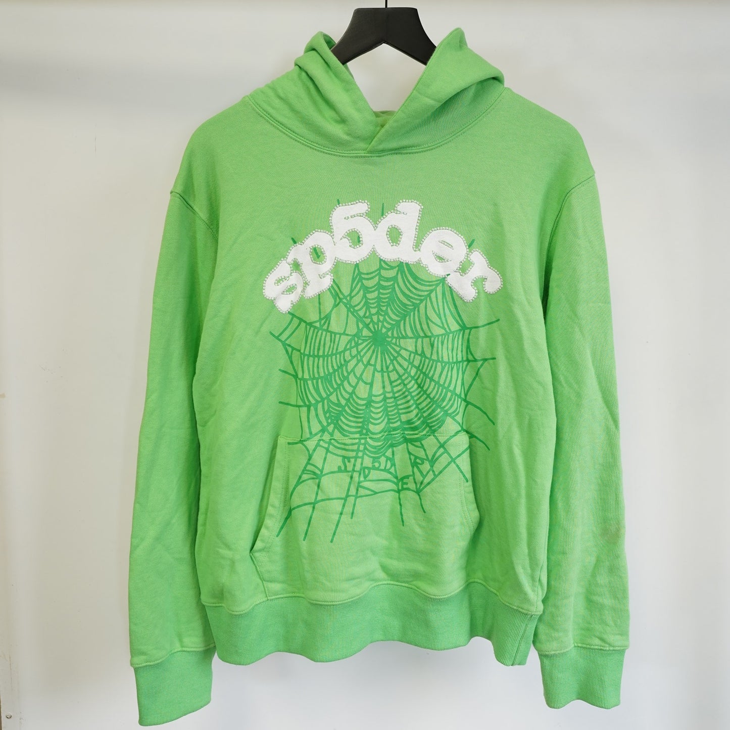 (Men's L) Sp5der Worldwide Web Lime Green Hoodie Slime Young Thug Sweatshirt