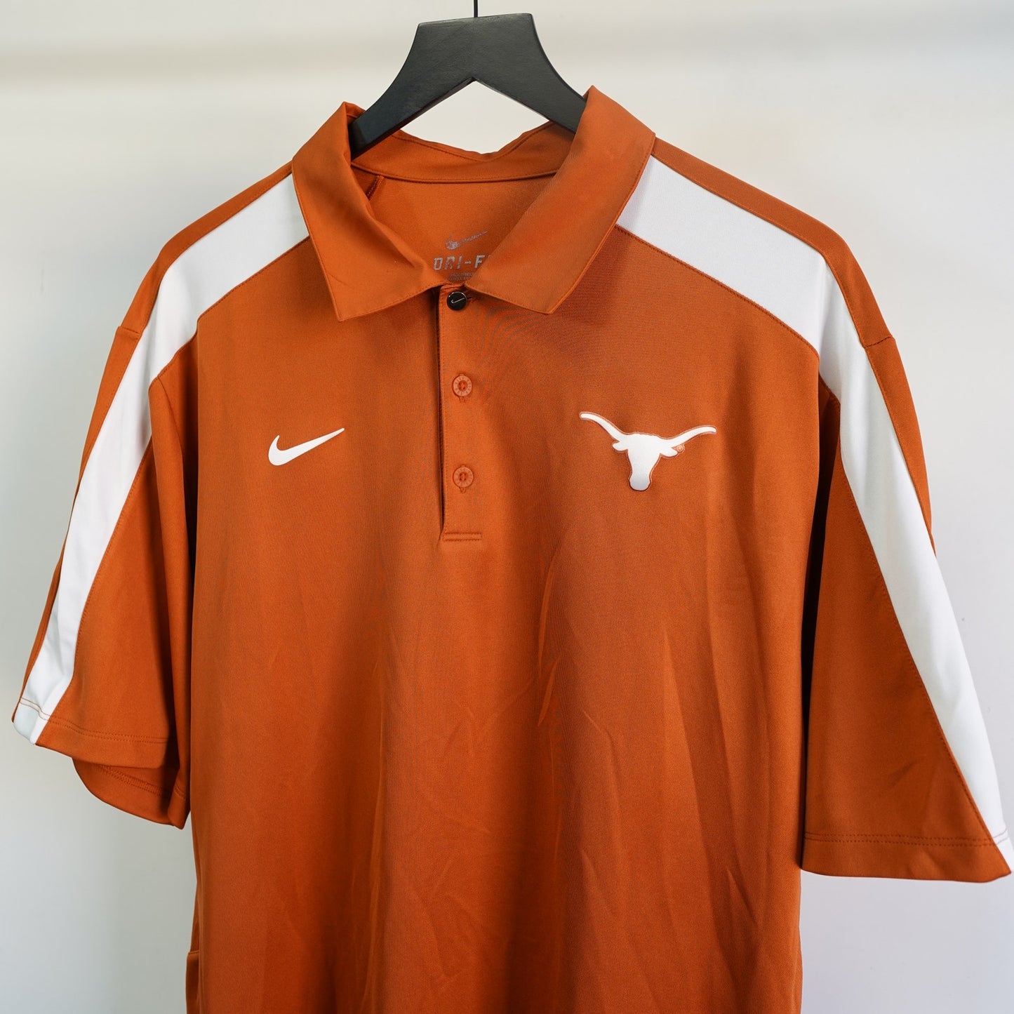 (XL) University of Texas Longhorns Nike Dri-Fit Polo Shirt Men's XL Orange Tech Golf