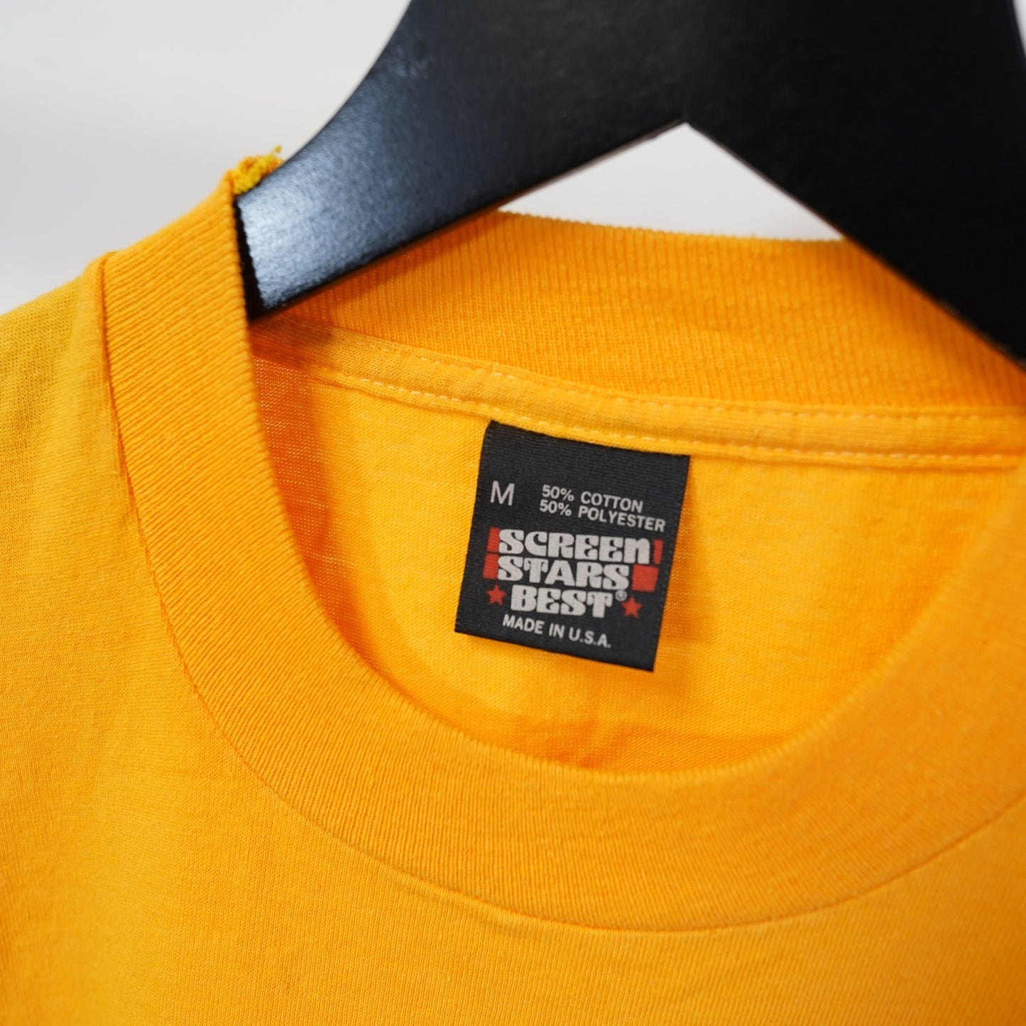 (S) Vintage Dr. Who 1983 Promotional T-Shirt Adult S Yellow Single Stitch TV Show