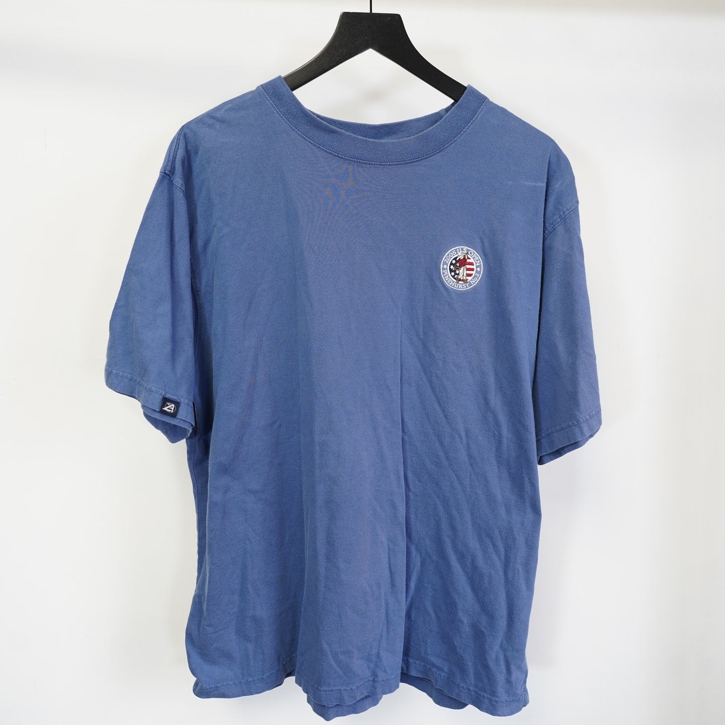(XL) Vintage 2005 U.S. Open Pinehurst Golf Embroidered T-Shirt Men's XL Blue Preppy