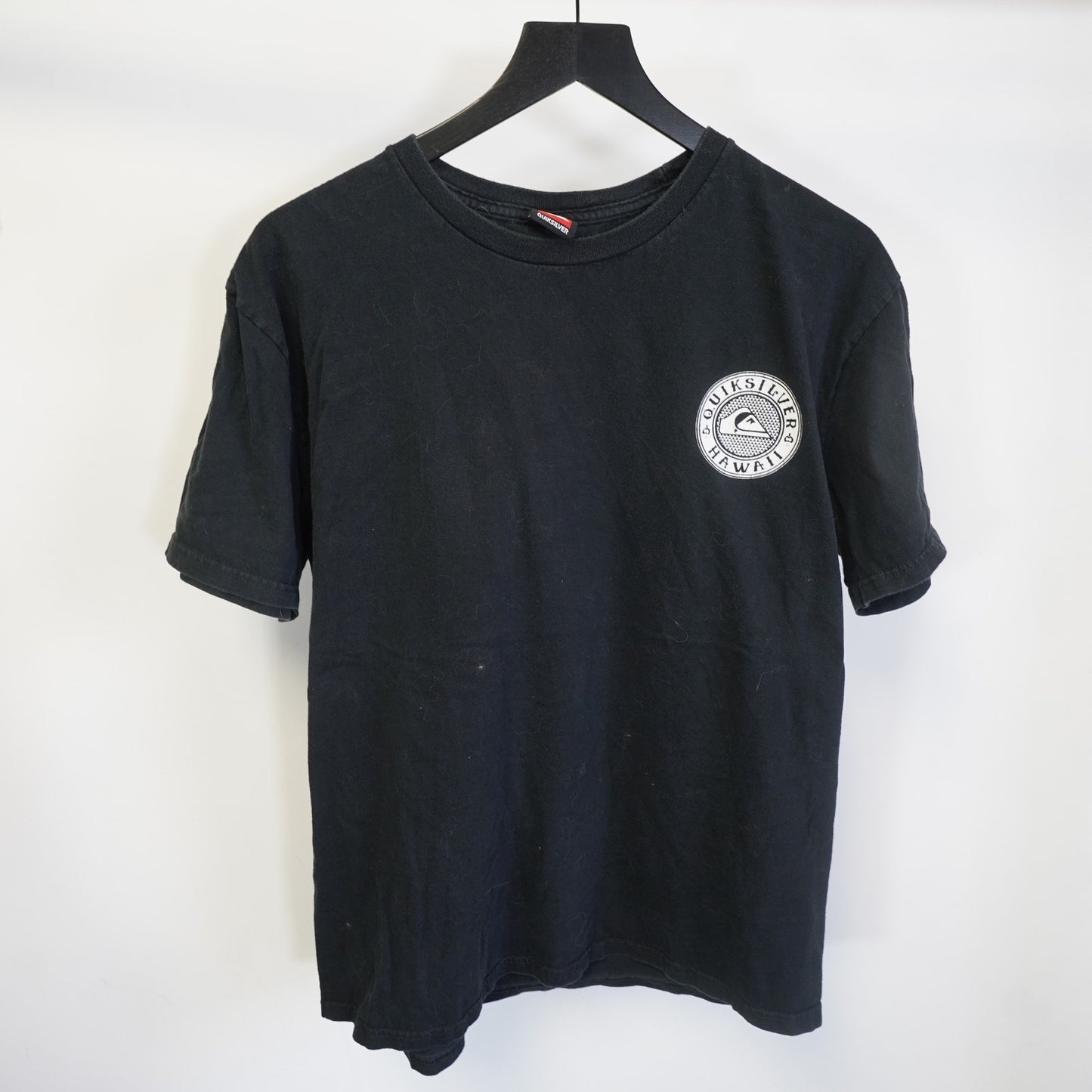(L) Quicksilver Y2K Hawaii Surf & Skate T-Shirt Men's L Black 2000s Surfer Retro