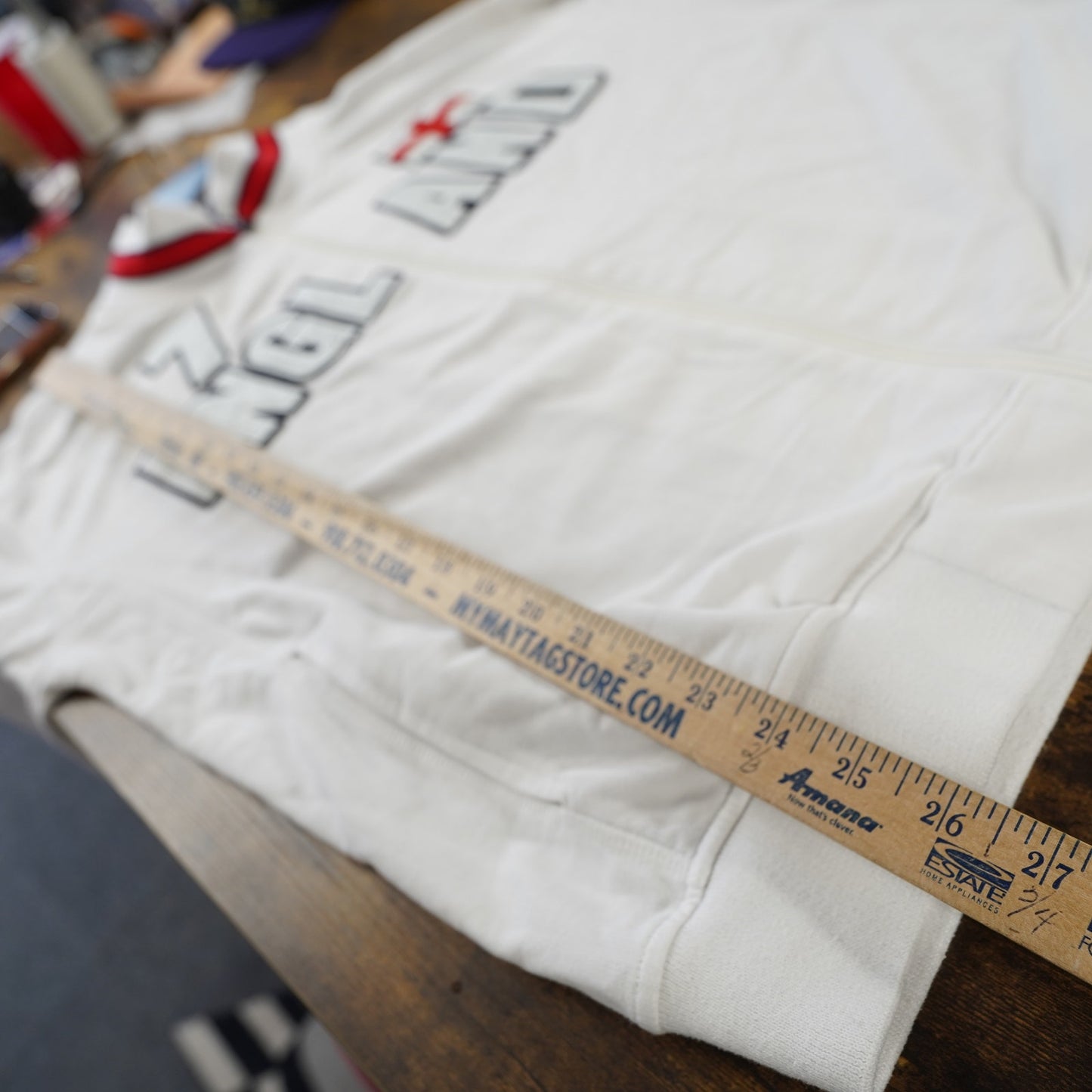 (XL) Vintage England David Beckham Stitched Full Zip Track Jacket Men's XL White Y2K