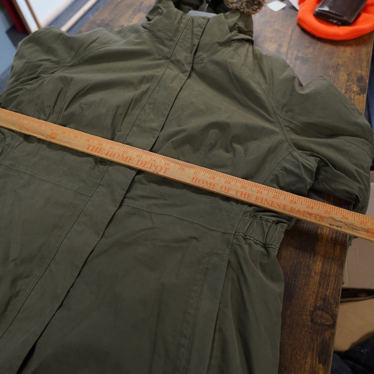 (Women's XXL) The North Face Arctic Parka Olive Green HyVent 550 Down Faux Fur Hood