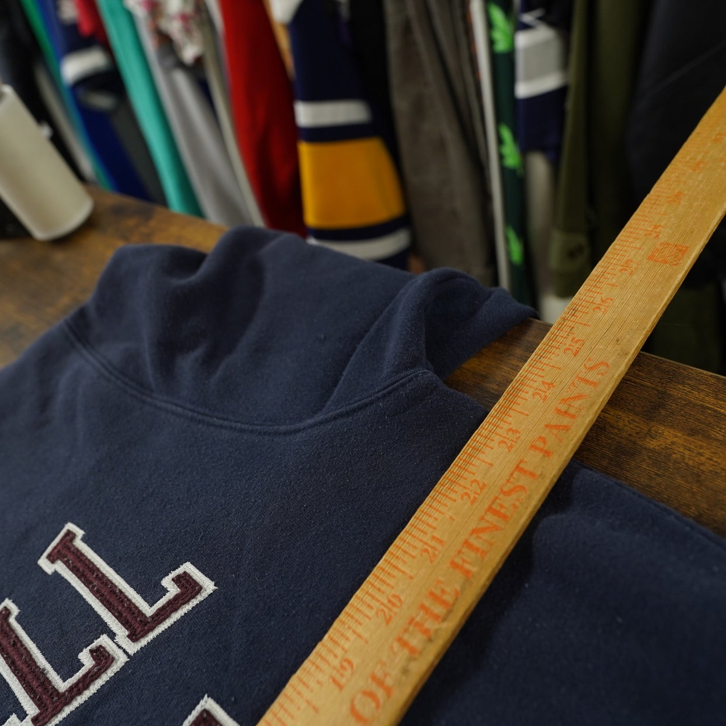 (L) Vintage Russell Athletic Sewn Full Zip Jacket Men's L Navy Blue Retro Utility