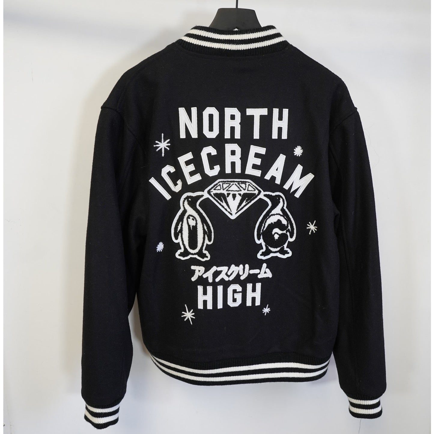 (XL) Ice Cream Billionaire Boys Club Varsity Bomber Jacket Men's XL Y2K Pharrell 2000