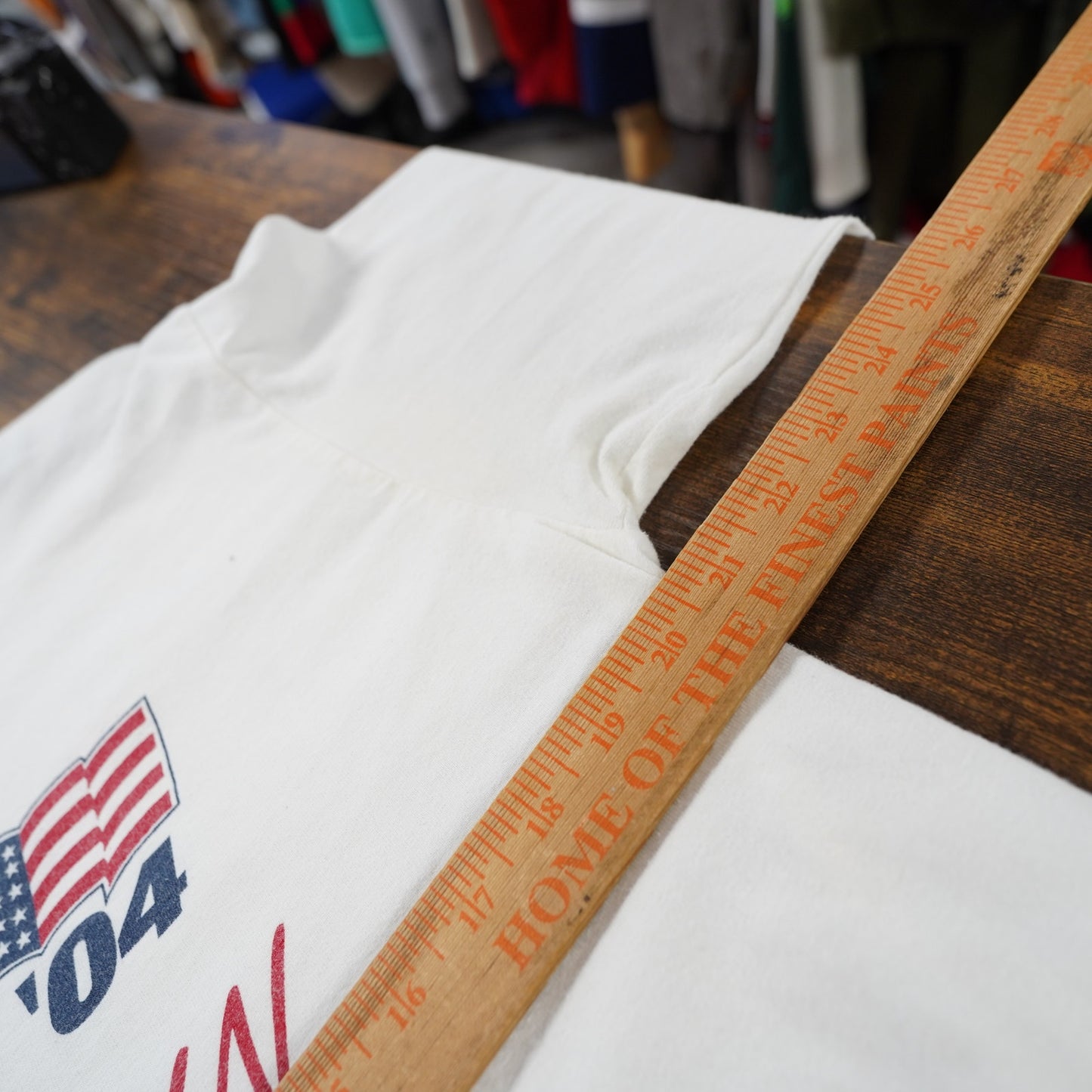 (L) Vintage George Bush Cheney 2004 Republican Campaign T-Shirt Men's L White Gildan