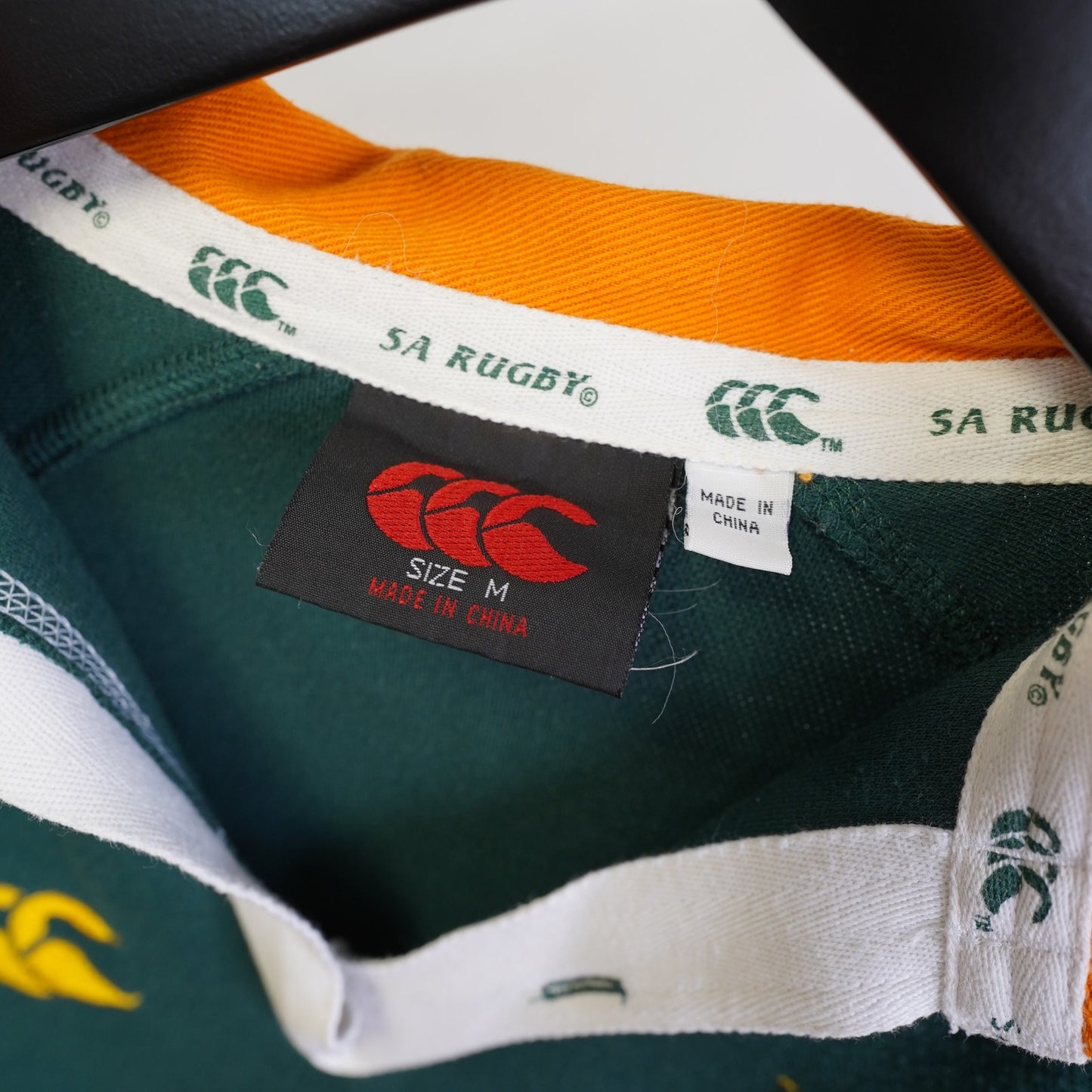 (M) Vintage Canterbury 2005-06 South Africa Springboks Rugby Jersey Men's M Green