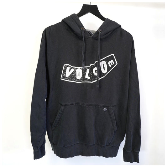 (XL) Vintage Volcom Surf & Skate Y2K Hoodie Men's XL Black 2000s Mallcore