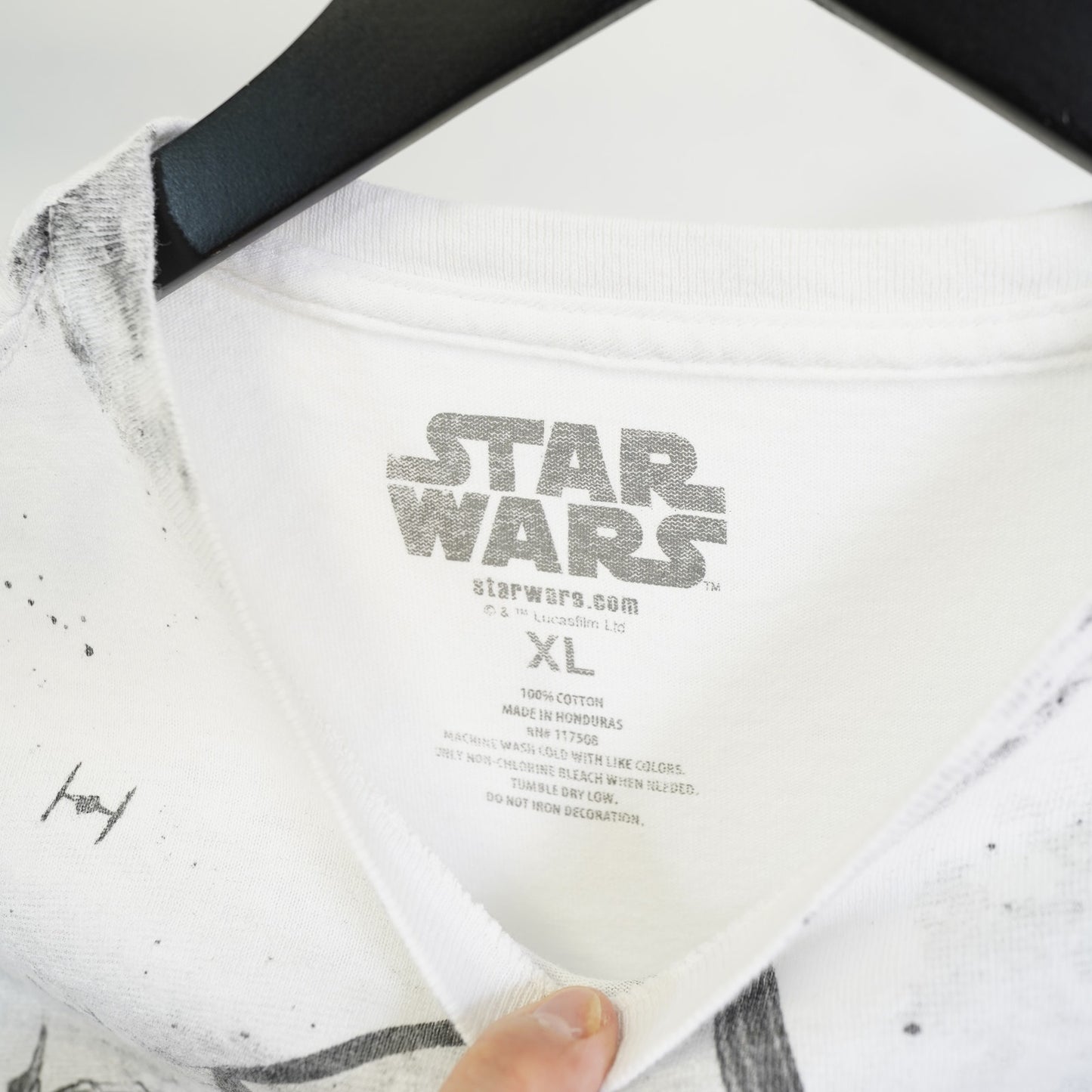 (XL) Star Wars Storm Troopers Force Awakens All Over Print T-Shirt Men's XL White