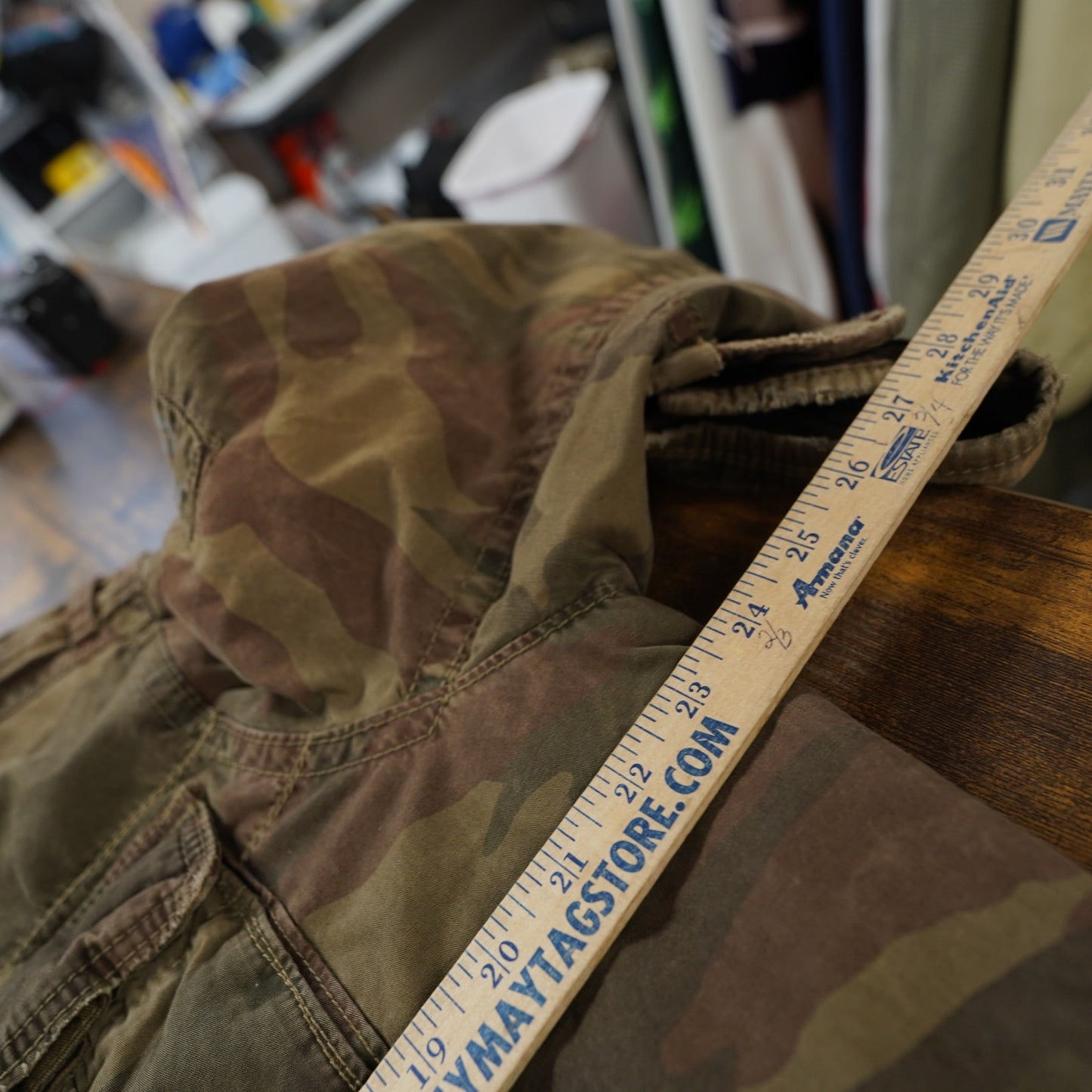 (XL) Vintage Abercrombie & Fitch Redfield Camo Military Jacket Men's XL Utility